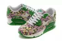 chaussures nike air max 90 femmes fleurs colorees explosion modeles fleurs violettes